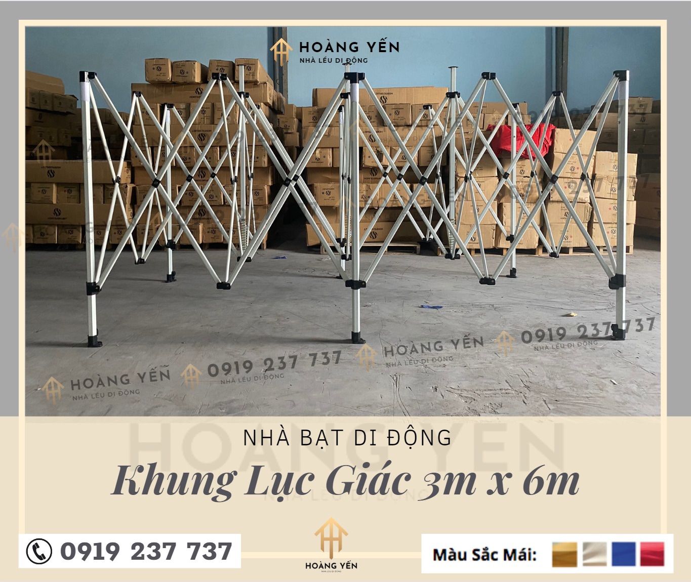 khung nhà bạt xếp 3mx6m khung nhà bạt xếp 3mx6m