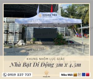 Nhà Bạt Di Động Lục Giác 3M X 4,5M Nhà Bạt Di Động Lục Giác 3M X 4,5M