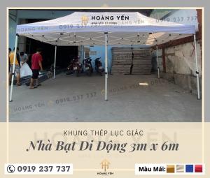 Nhà Bạt Di Động 3Mx 6M Mái Trắng Nhà Bạt Di Động 3Mx 6M Mái Trắng