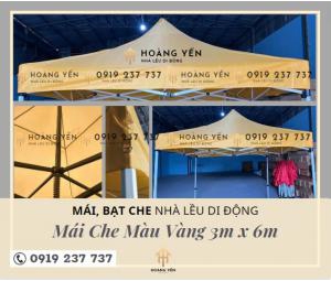 Bạt, Mái Che Nhà Lều Di Động Vàng 3×6