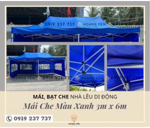Bạt, Mái Che Nhà Lều Di Động Xanh 3M X6M Bạt, Mái Che Nhà Lều Di Động Xanh 3M X6M