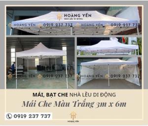 Bạt, Mái Che Nhà Lều Di Động Trắng 3M X 6M Bạt, Mái Che Nhà Lều Di Động Trắng 3M X 6M