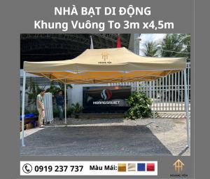 Nhà Bạt Di Động Khung Vuông 3M X 4,5M