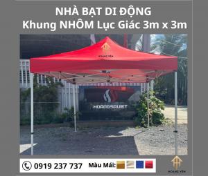Nhà Bạt Di Động Lục Giác Nhôm 3M X 3M Nhà Bạt Di Động Lục Giác Nhôm 3M X 3M