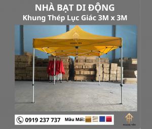 Nhà Bạt Di Động Khung Lục Giác 3Mx 3M Nhà Bạt Di Động Khung Lục Giác 3Mx 3M