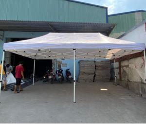 Nhà Bạt Di Động 3Mx 6M Mái Trắng